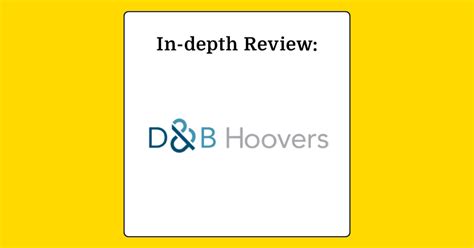 D&B Hoovers Reviews & Ratings 2024 .